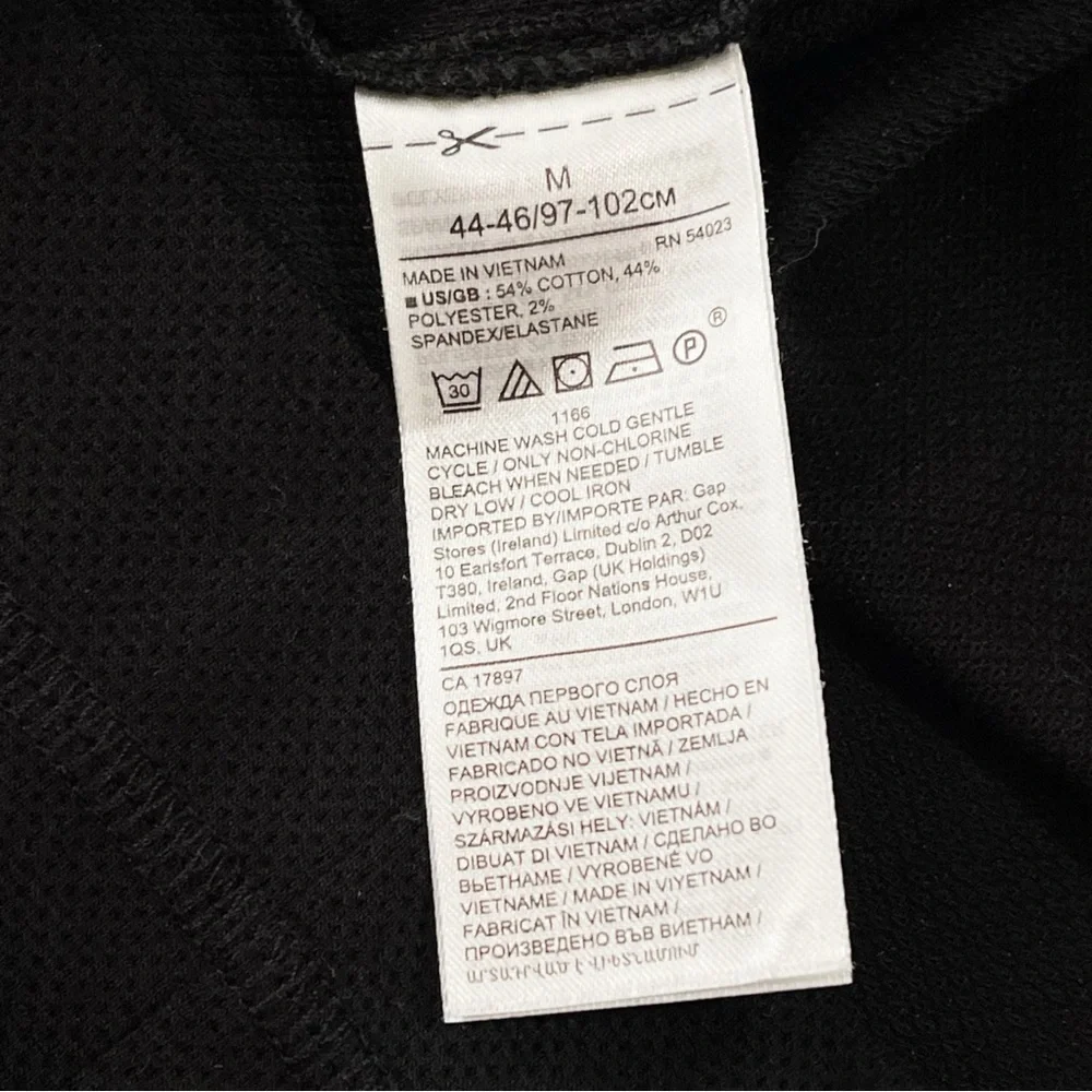 Banana Republic Men's Core Temp Mesh Half Zip Long Sleeve T-Shirt Pullover Sz M - Picture 7 of 7